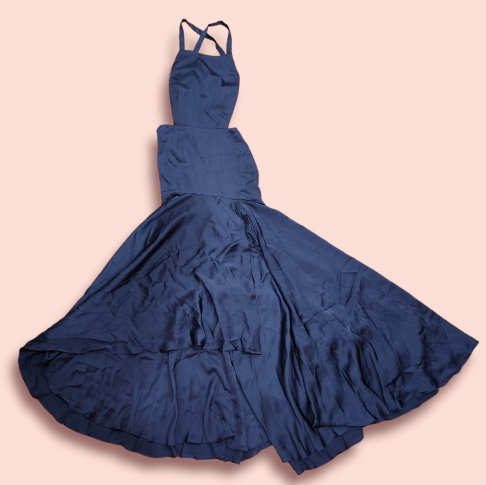 Fame and Partners Side Slit Strappy Back Dress